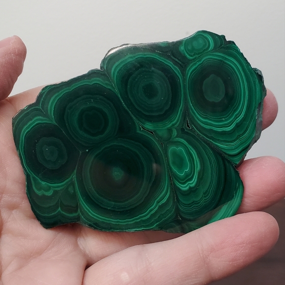 Malachite Crystal Slab 0.42 Pounds - Picture 9 of 12